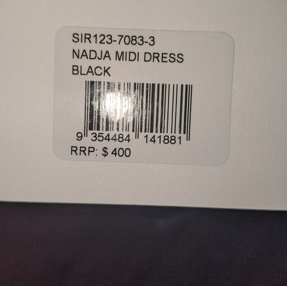 *Authentic* Nadja Black Midi Dress, by SIR.® - Picture 2 of 8